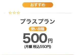 プラスプラン 500円（月額）